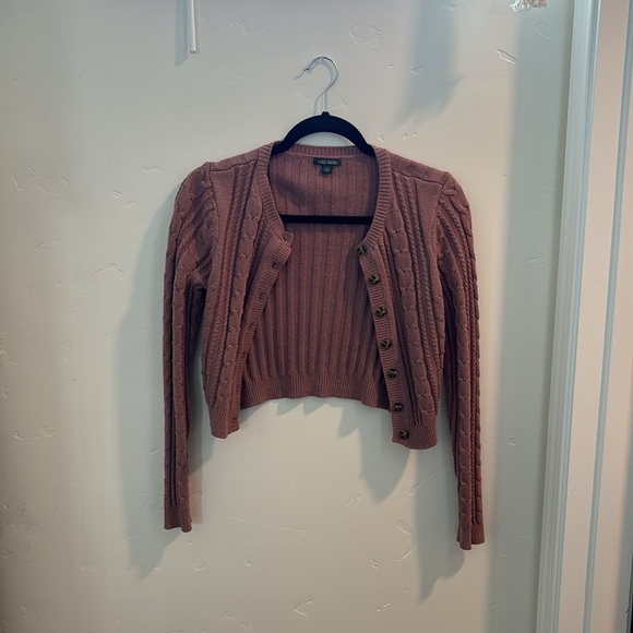 Sweaters - Long sleeve sweater, purple pink ish